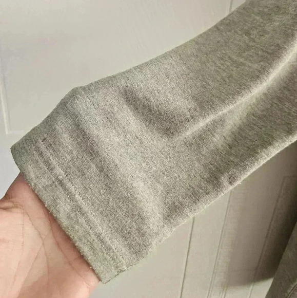 Ideology Gray Long Sleeve Round Neck Side Snap Long Tunic Plus 1X EUC - Picture 5 of 14